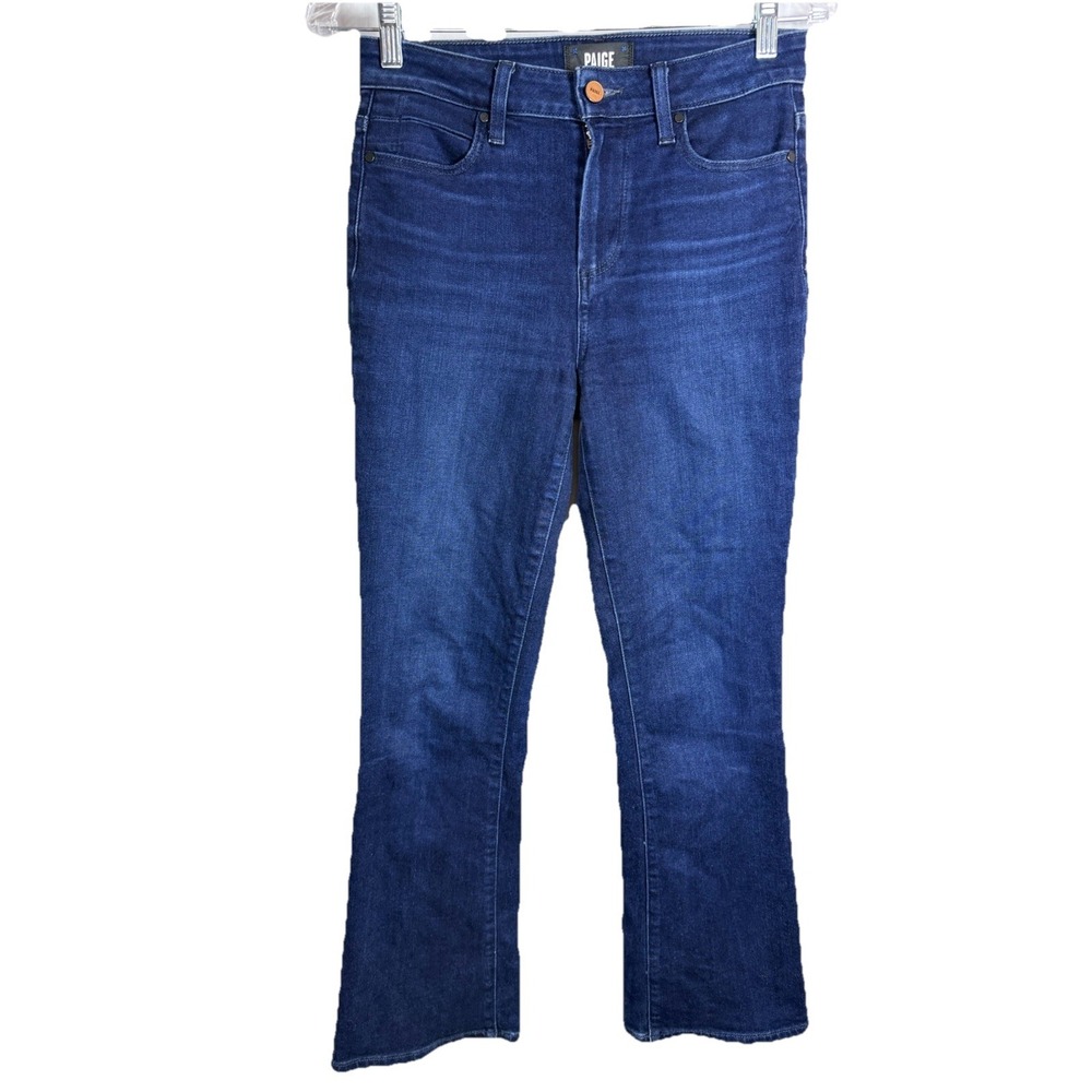 PAIGE Claudine Bootcut Jeans Womens 25 Blue Mid Rise Stretch Denim